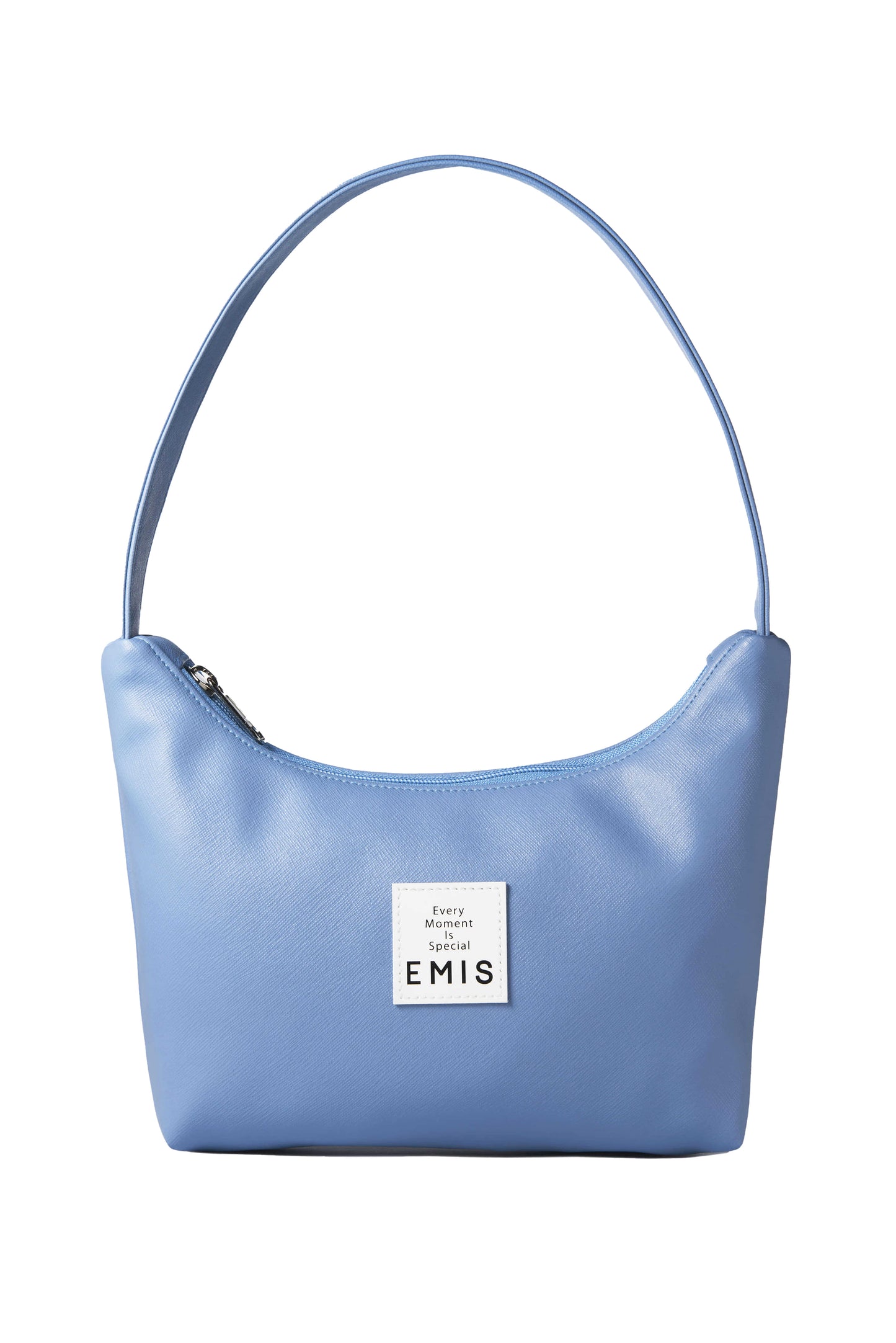 LEATHER HOBO BAG-BLUE