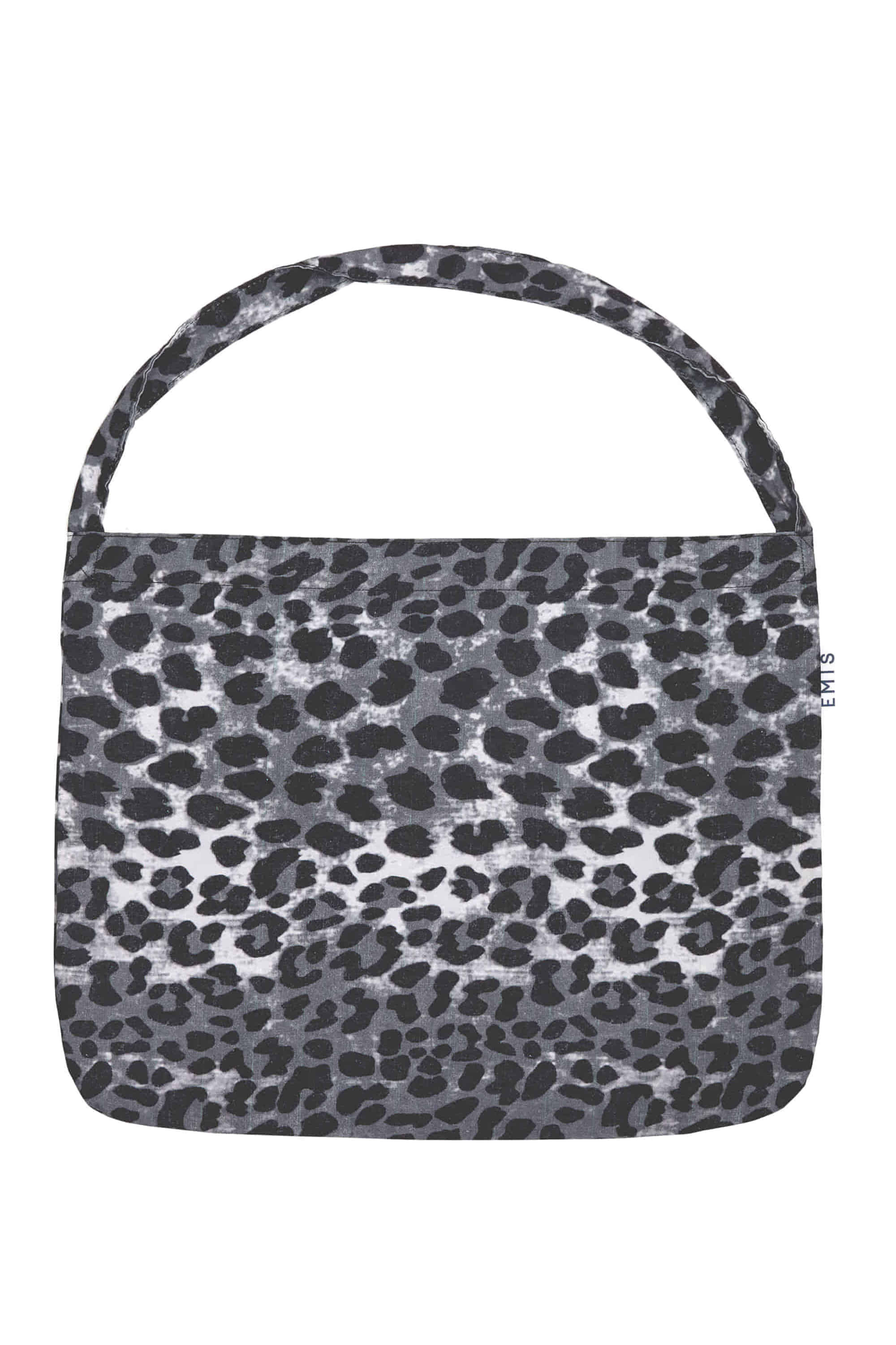 COTTON LEOPARD ECO BAG-GRAY