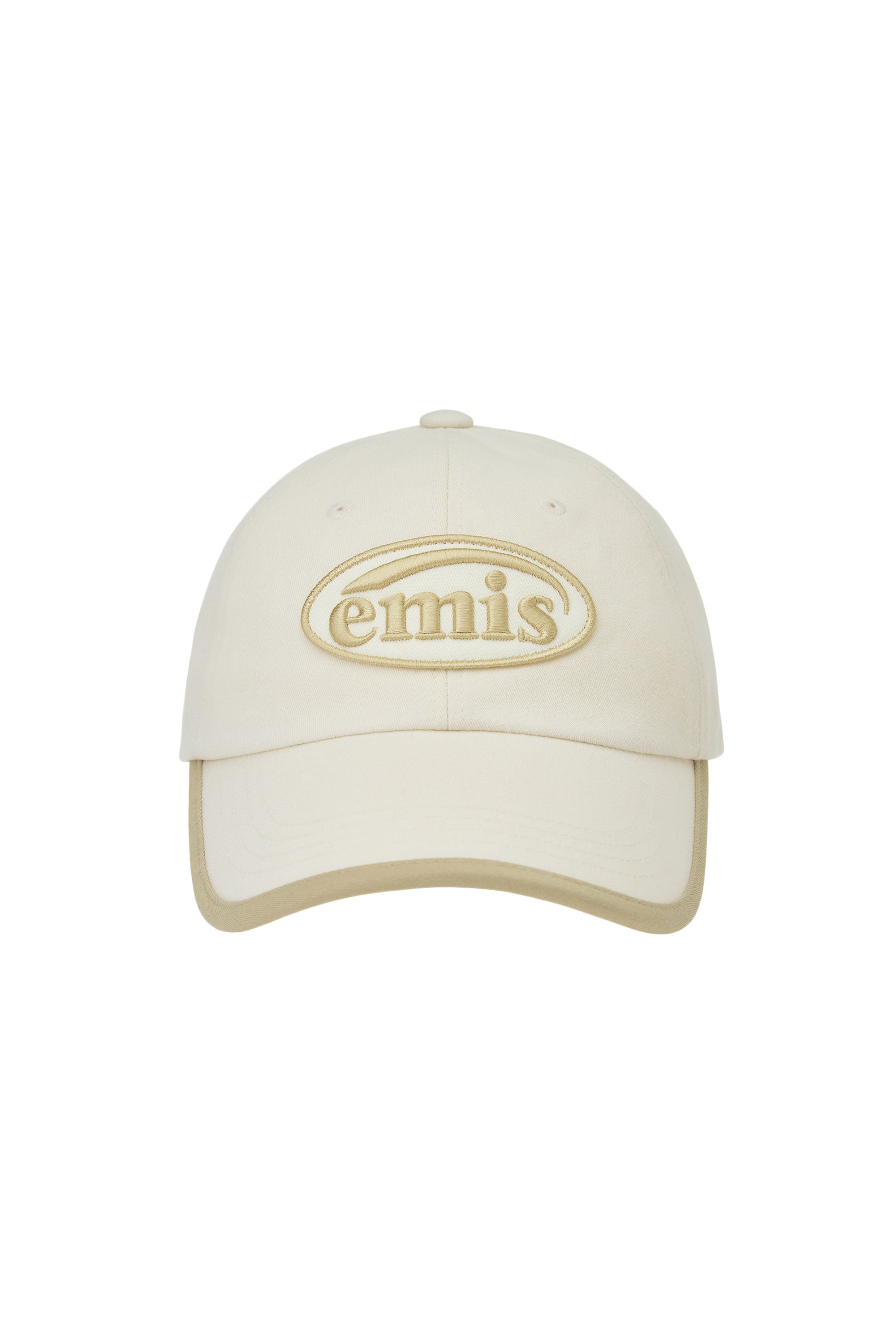 BEIGE TRIMMING BALL CAP-CREAM