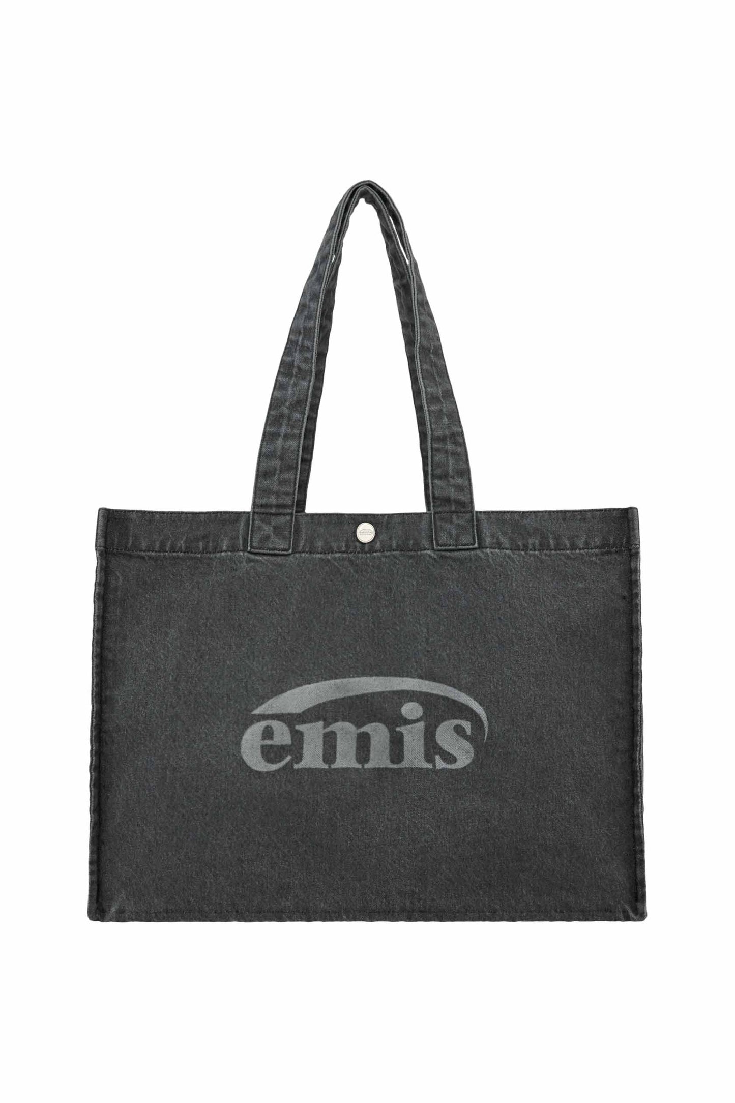 DENIM BIG SHOPPER BAG-DARK DENIM