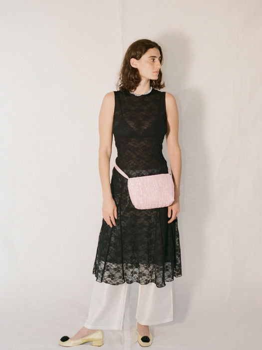 Millie Bag Ruched Light Pink