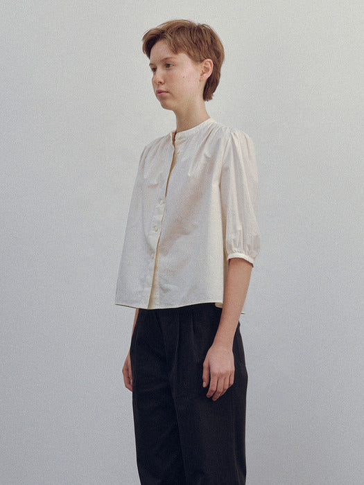 Marge puff blouse (Ivory)