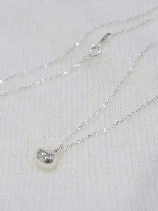 SW4066 Long drop necklace_Silver