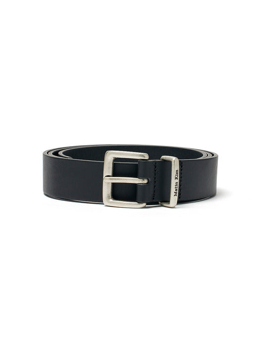 VINTAGE LEATHER BELT IN BLACK