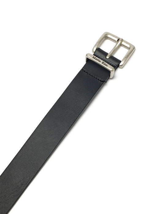 VINTAGE LEATHER BELT IN BLACK
