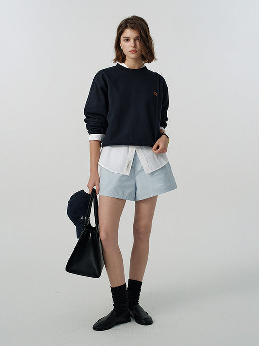 UNISEX DUNST LOGO CREASE SWEATSHIRT FRENCH NAVY_UDTS5A103N2