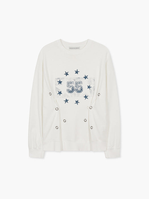 SNAP CORSET LONG SLEEVE_ivory