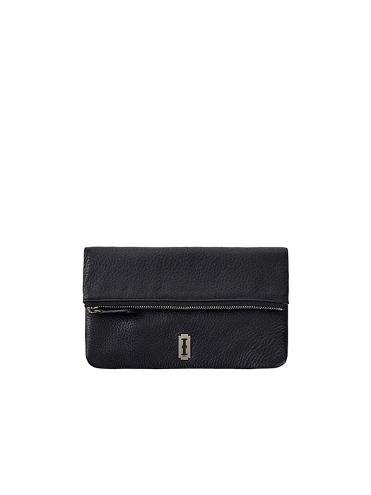 Perfec Zipper Dumbo Pouch — Black