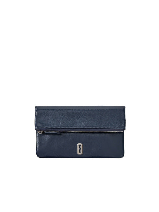 Perfec Zipper Dumbo Pouch — Washing Navy