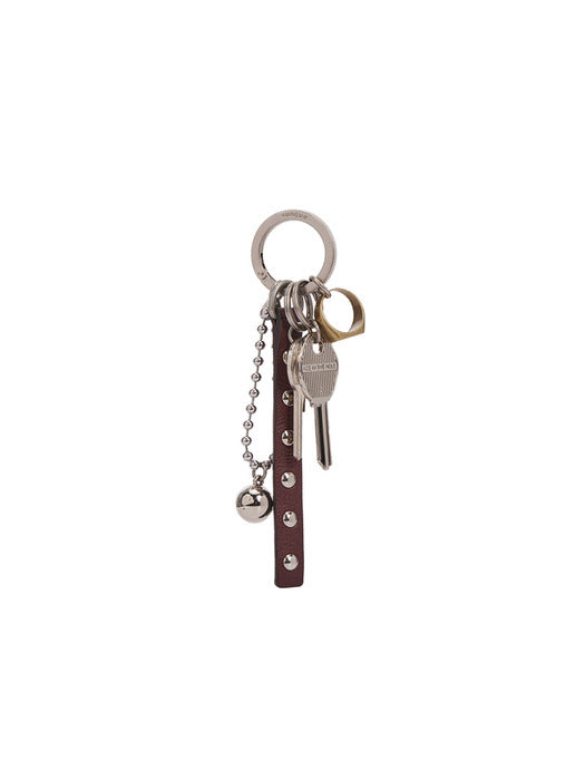 Stud Bundle Key Charm — Currant Burgundy