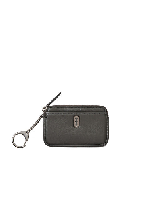Perfec Compact Key Holder Card Wallet — Ash Khaki
