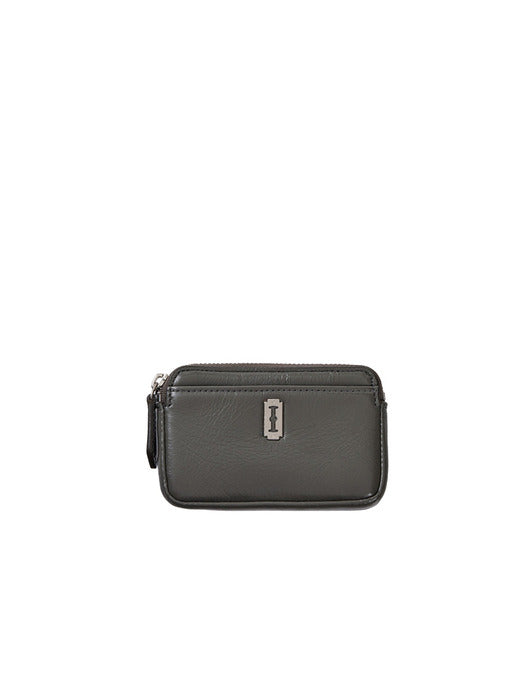 Perfec Compact Key Holder Card Wallet — Ash Khaki