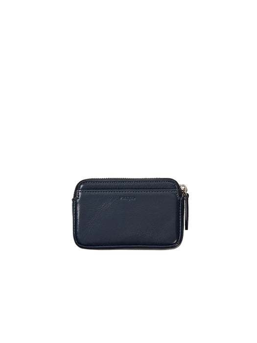 Perfec Compact Key Holder Card Wallet — Washing Navy
