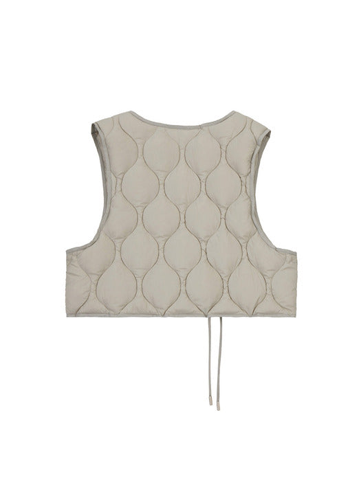 Perfec Light Down Vest, Greige