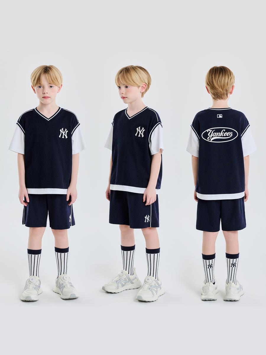 Yankees Varsity Vest & Short-Sleeve Set