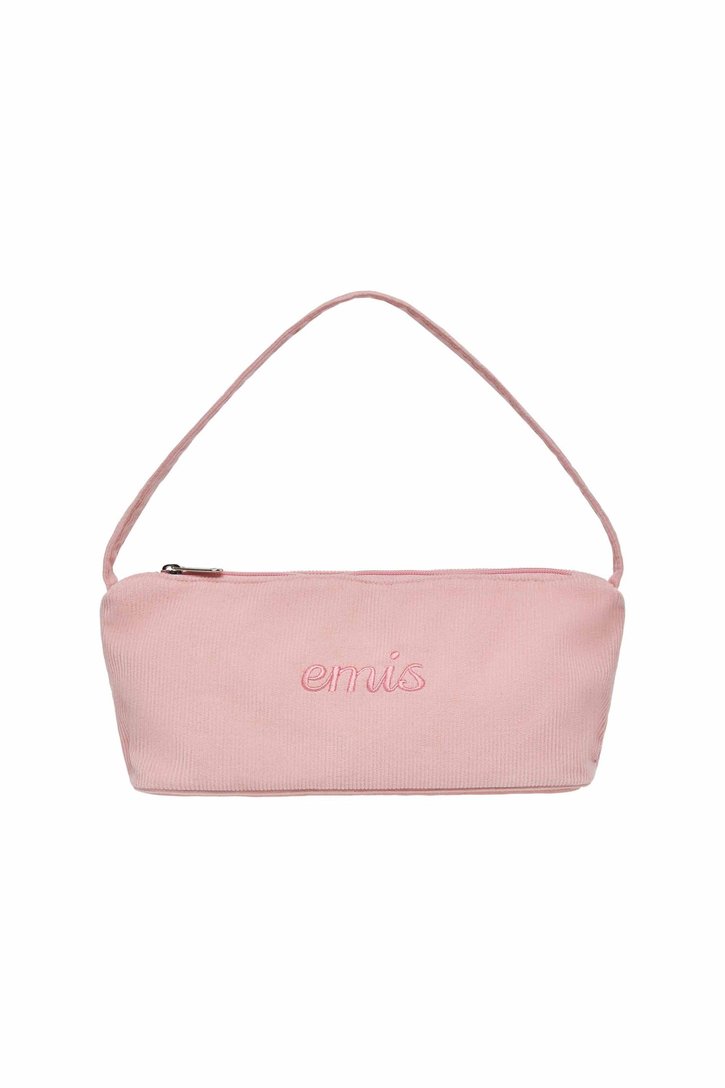 CORDUROY DAILY LONG HOBO BAG-PINK