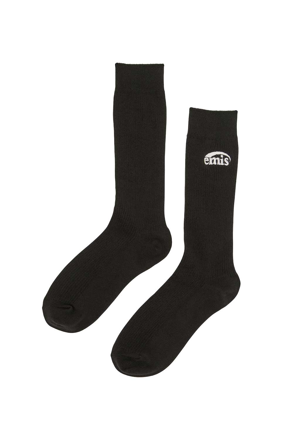 (MENS) NEW LOGO STITCH SOCKS-BLACK