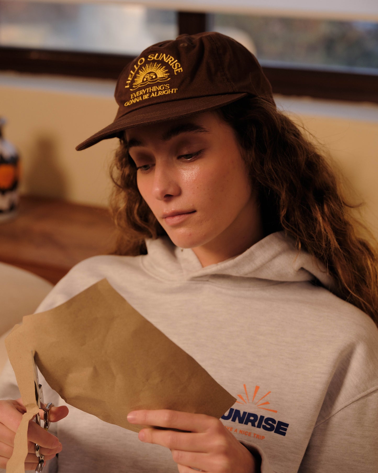 HS Arch Logo 5Panel Cap_Brown
