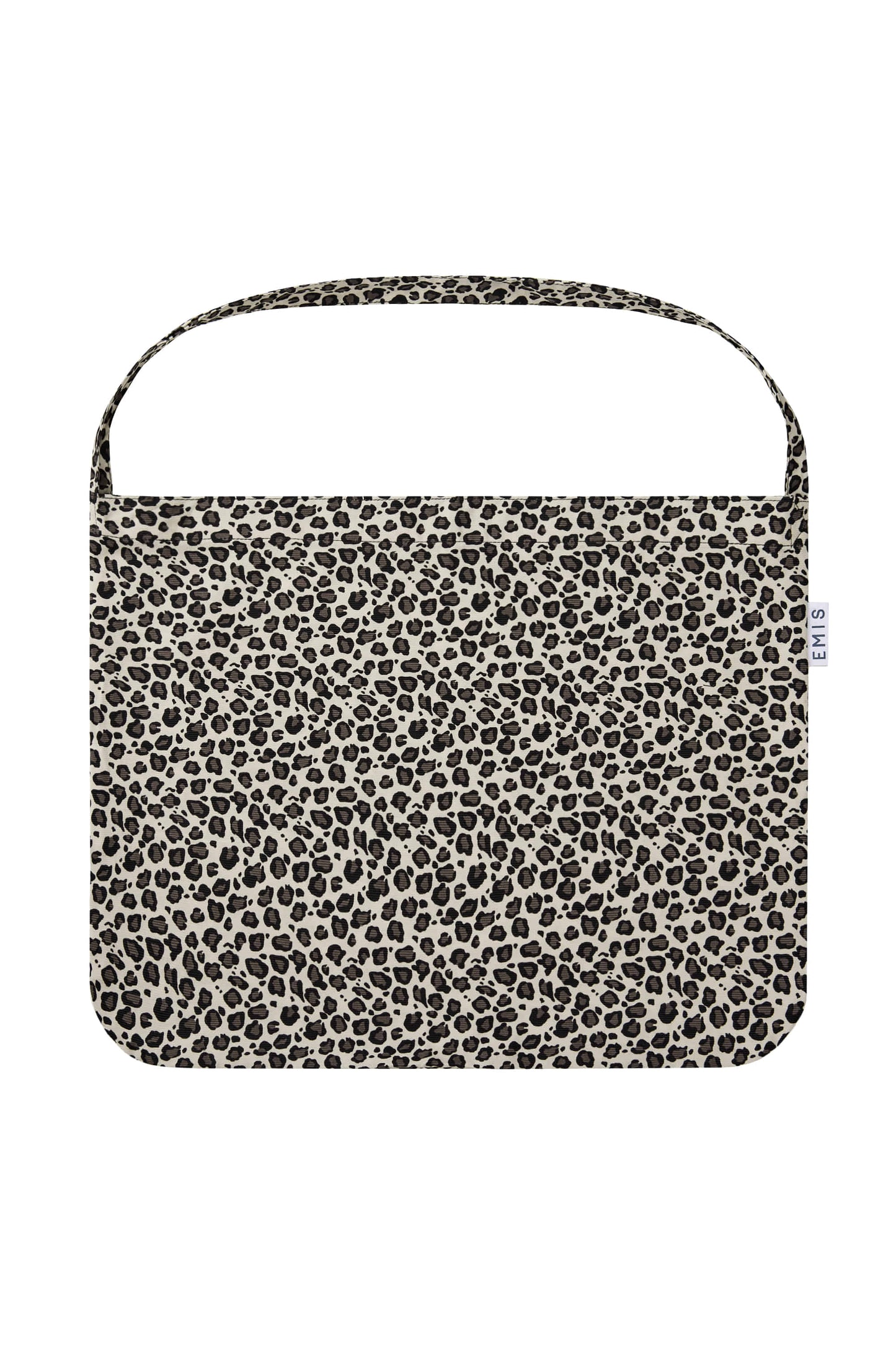 LEOPARD CORDUROY ECO BAG-WHITE