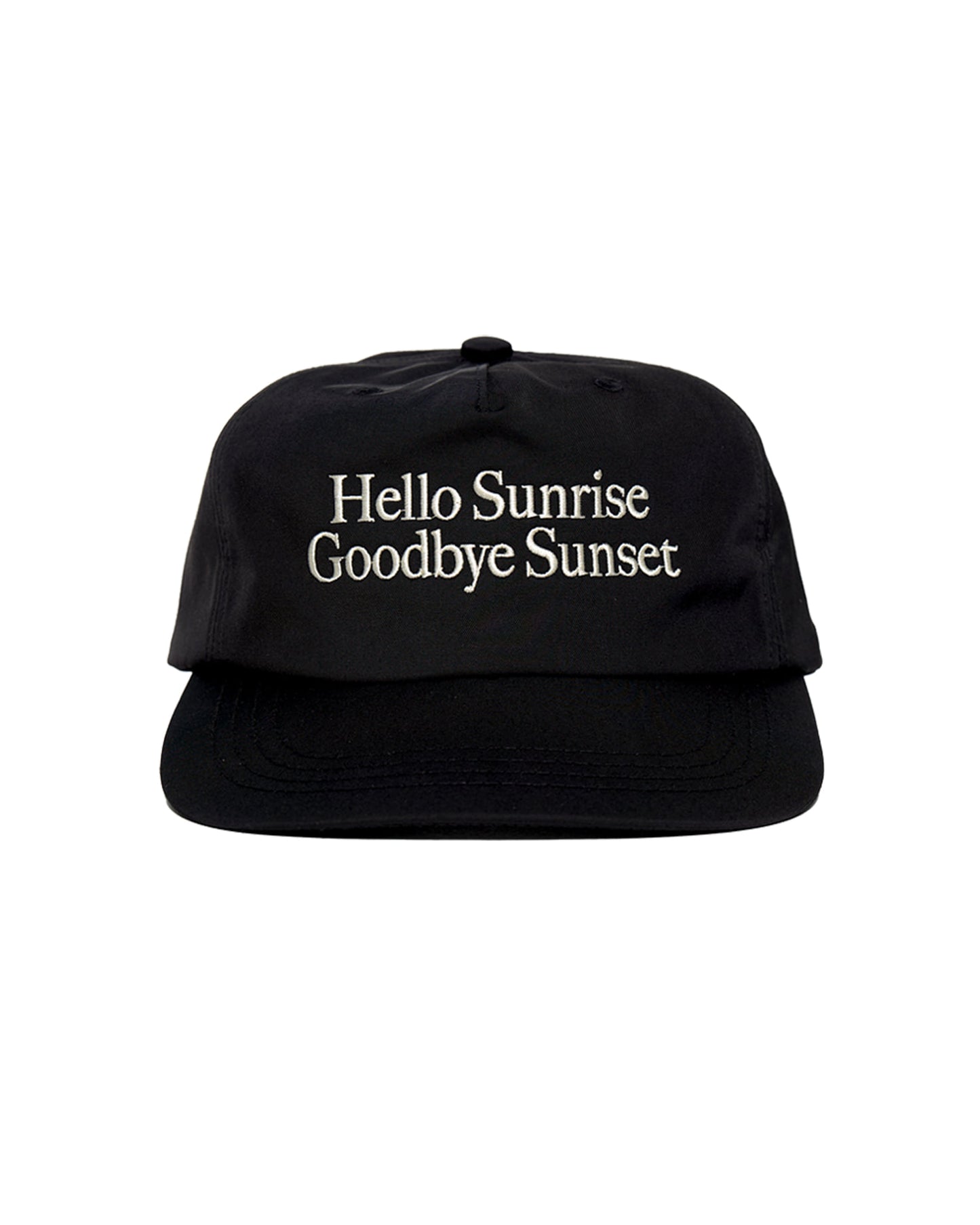 Classic Typo Relaxed Fit 5panel Cap_Black