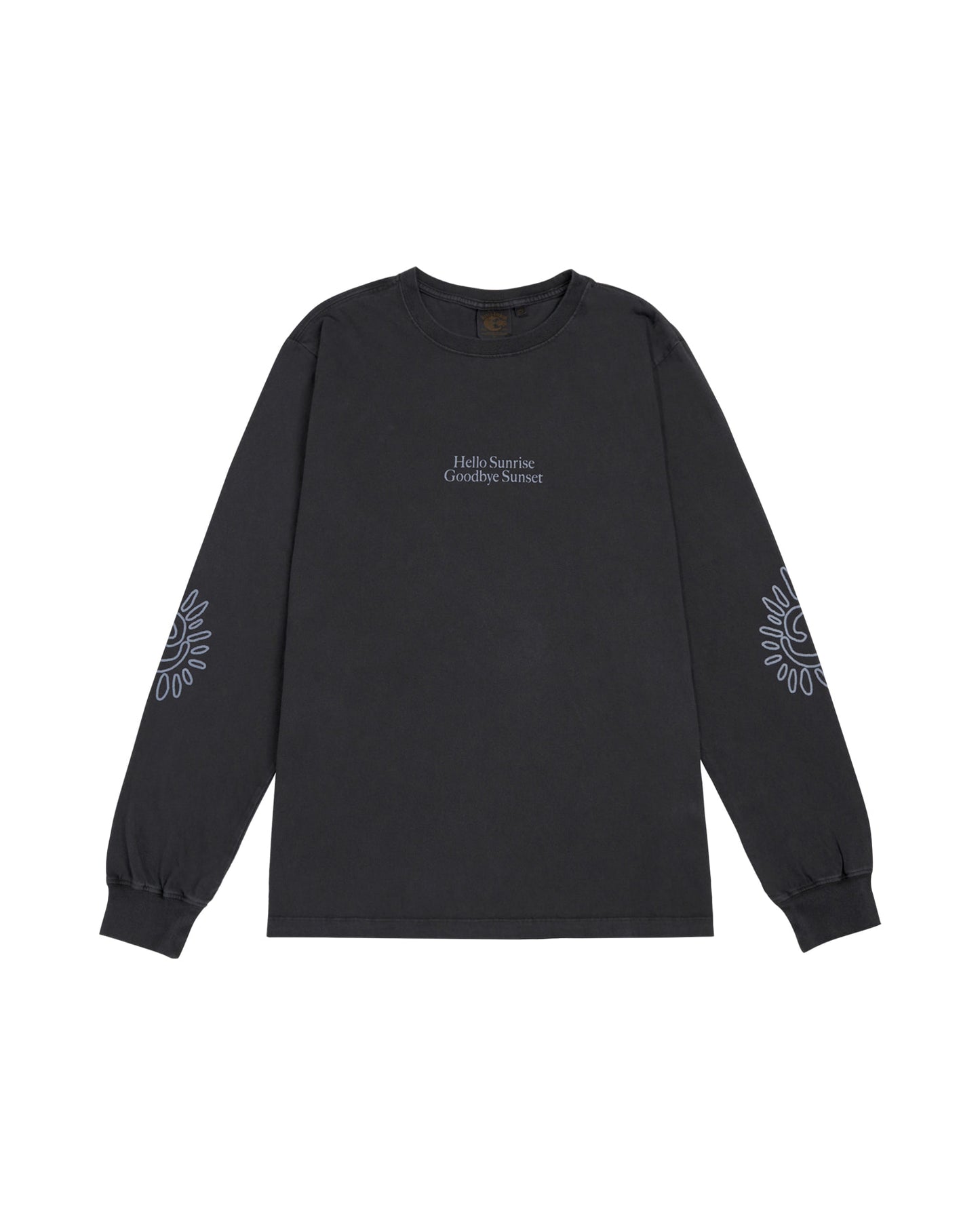 HS x Hank Classic Typo LS Tee_VTG Charcoal