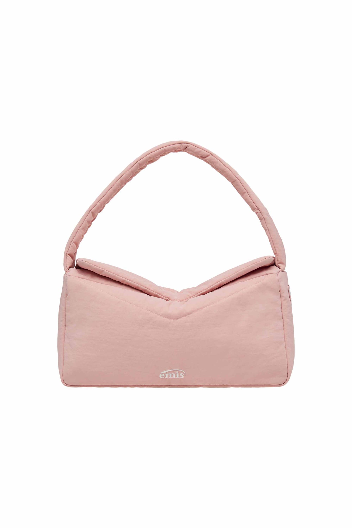 NYLON PADDED SHOULDER BAG-PINK