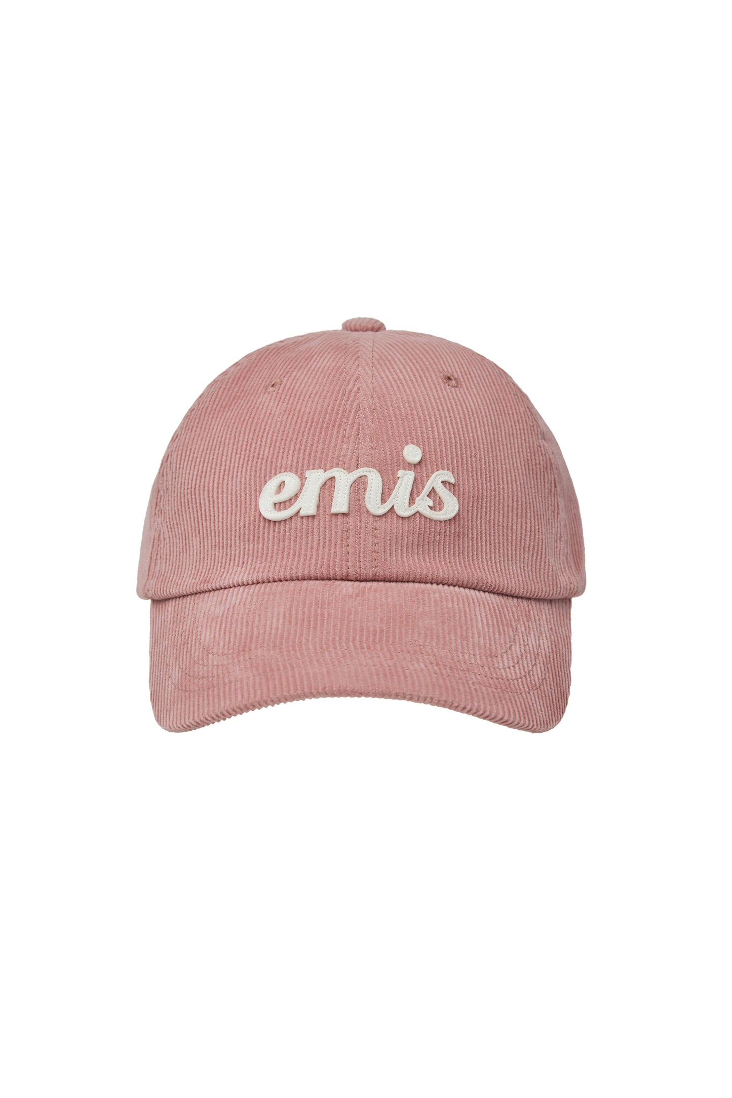 APPLIQUE CORDUROY BALL CAP-PINK