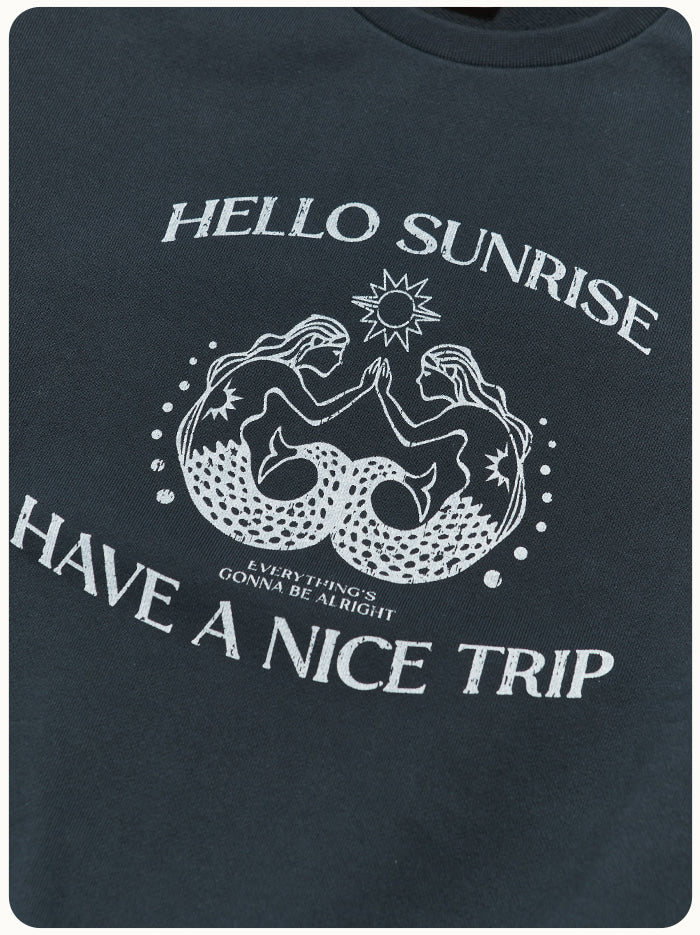 HS Mermaid Logo Sweatshirt_Charcoal