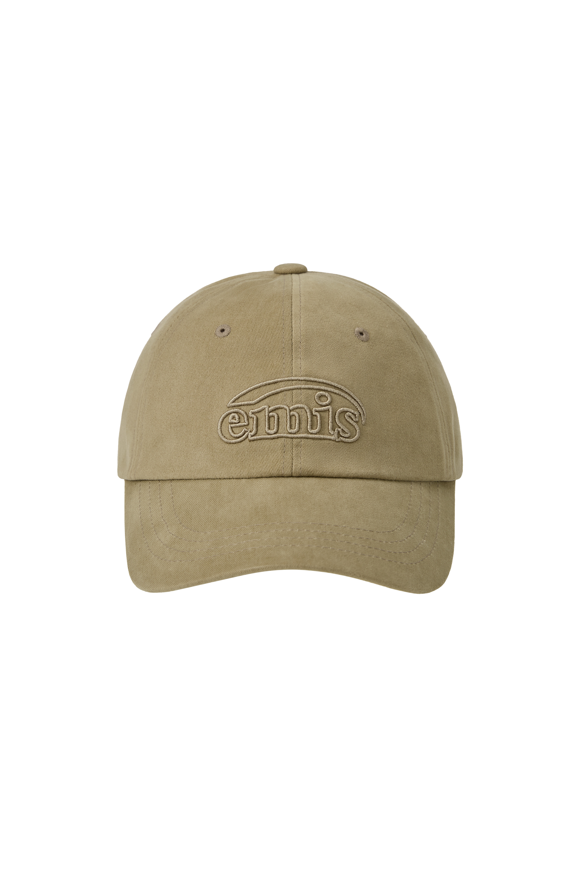 COTTON BRUSHED BALL CAP-BEIGE