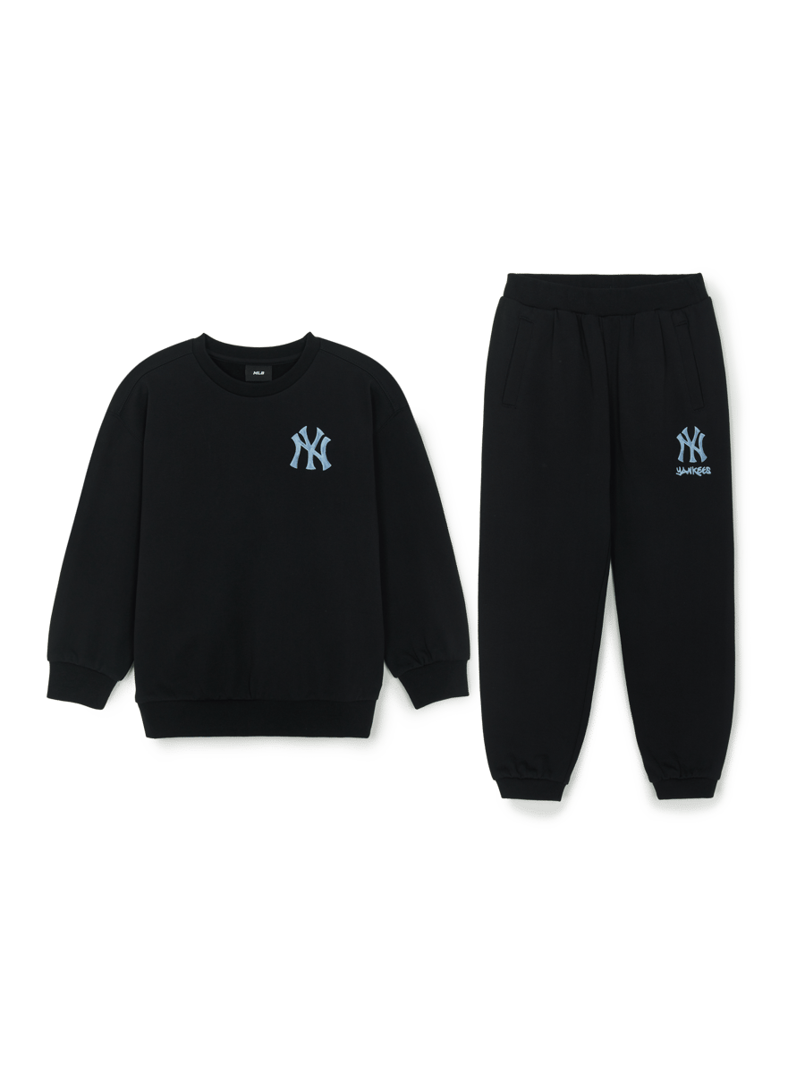 Street Basic Artwork Brushed-Fleece Sweatshirt Set 뉴욕양키스