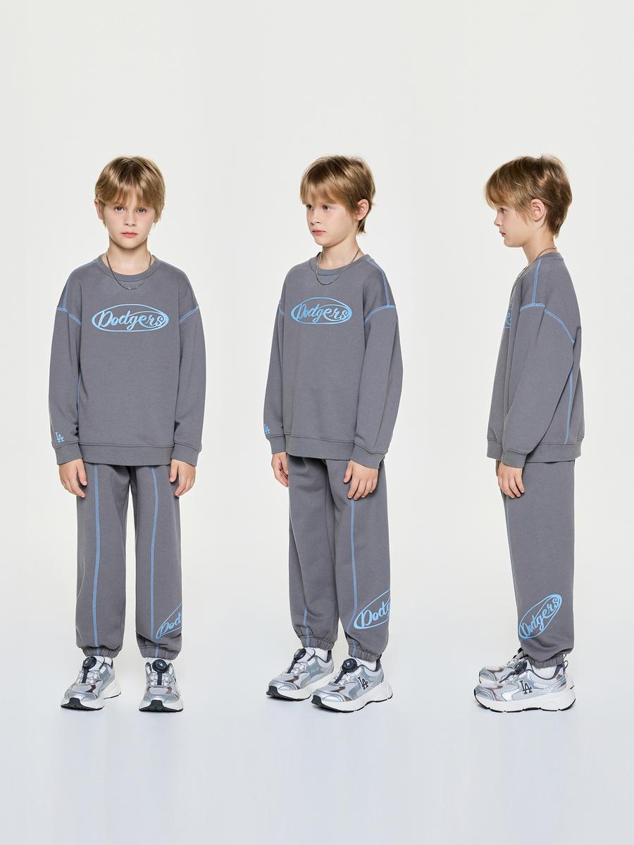Street Basic Color-Stitched Crewneck Sweatshirt Set LA다저스