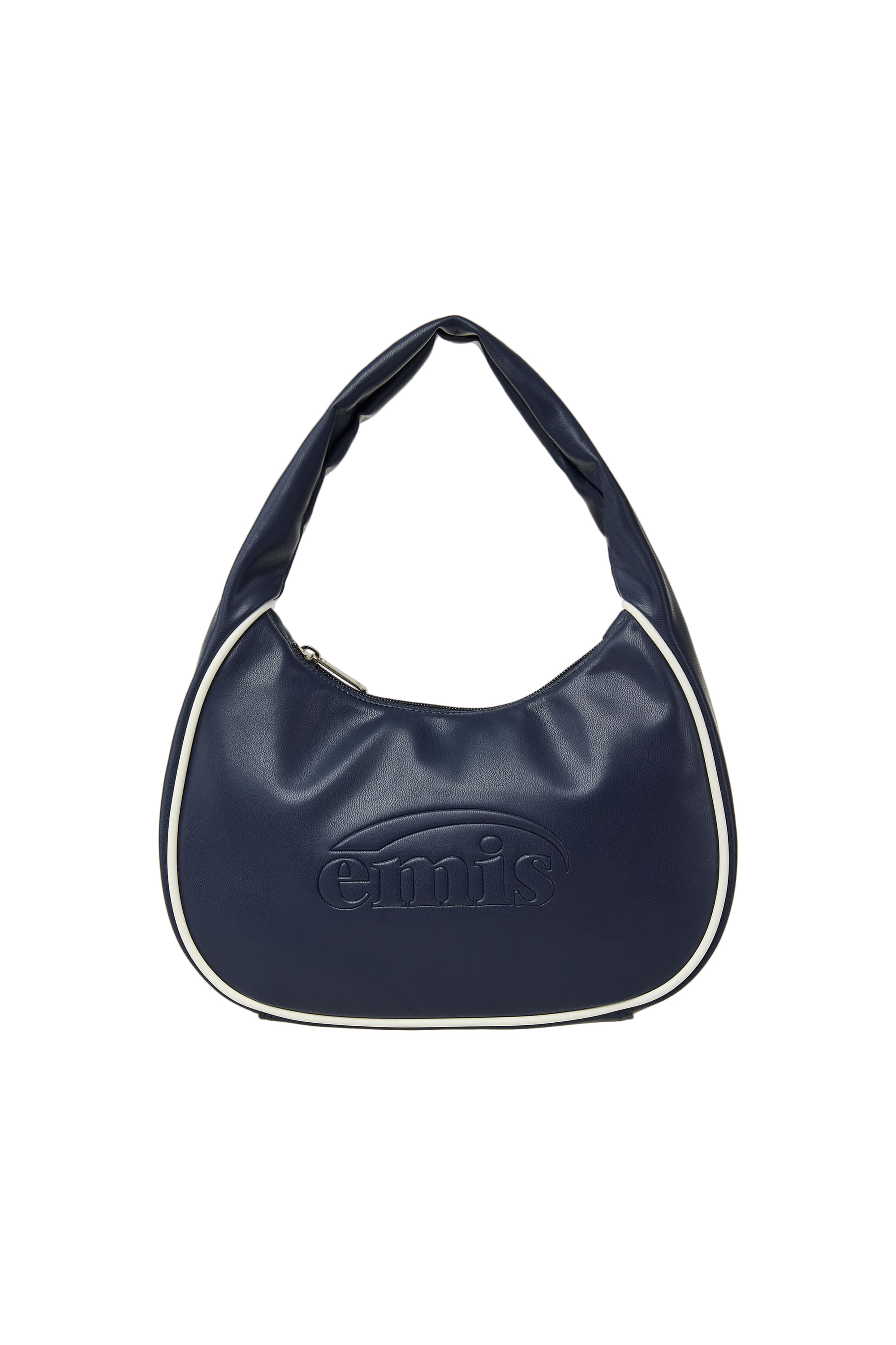 EMBOSSED LOGO HOBO BAG-NAVY
