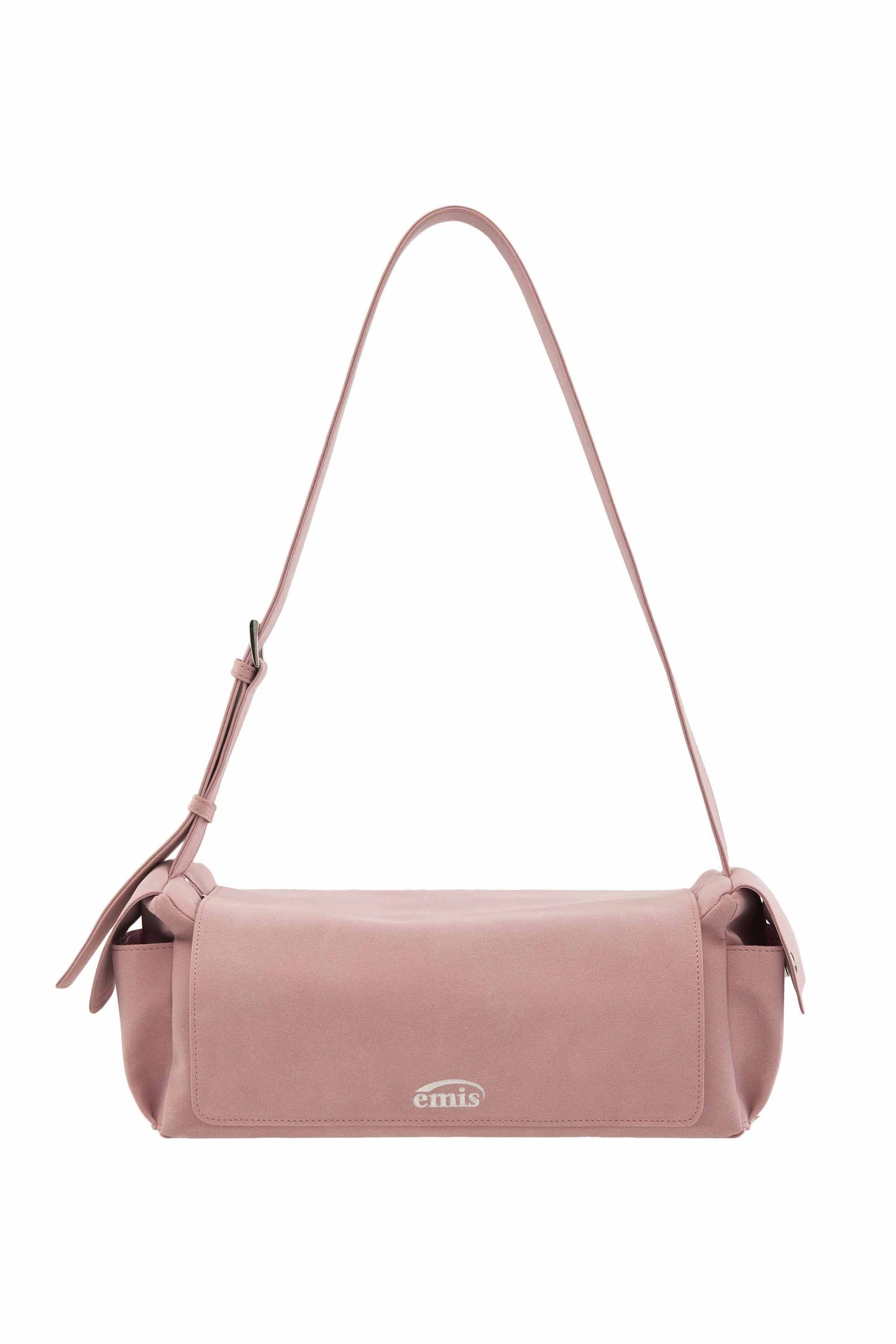 SUEDE SHOULDER BAG-PINK