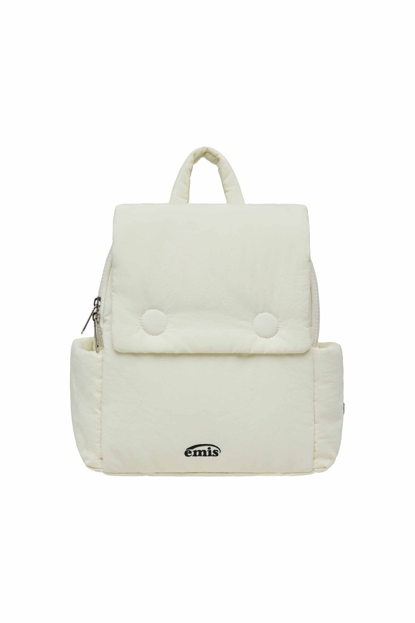 NYLON PADDED BACKPACK-IVORY