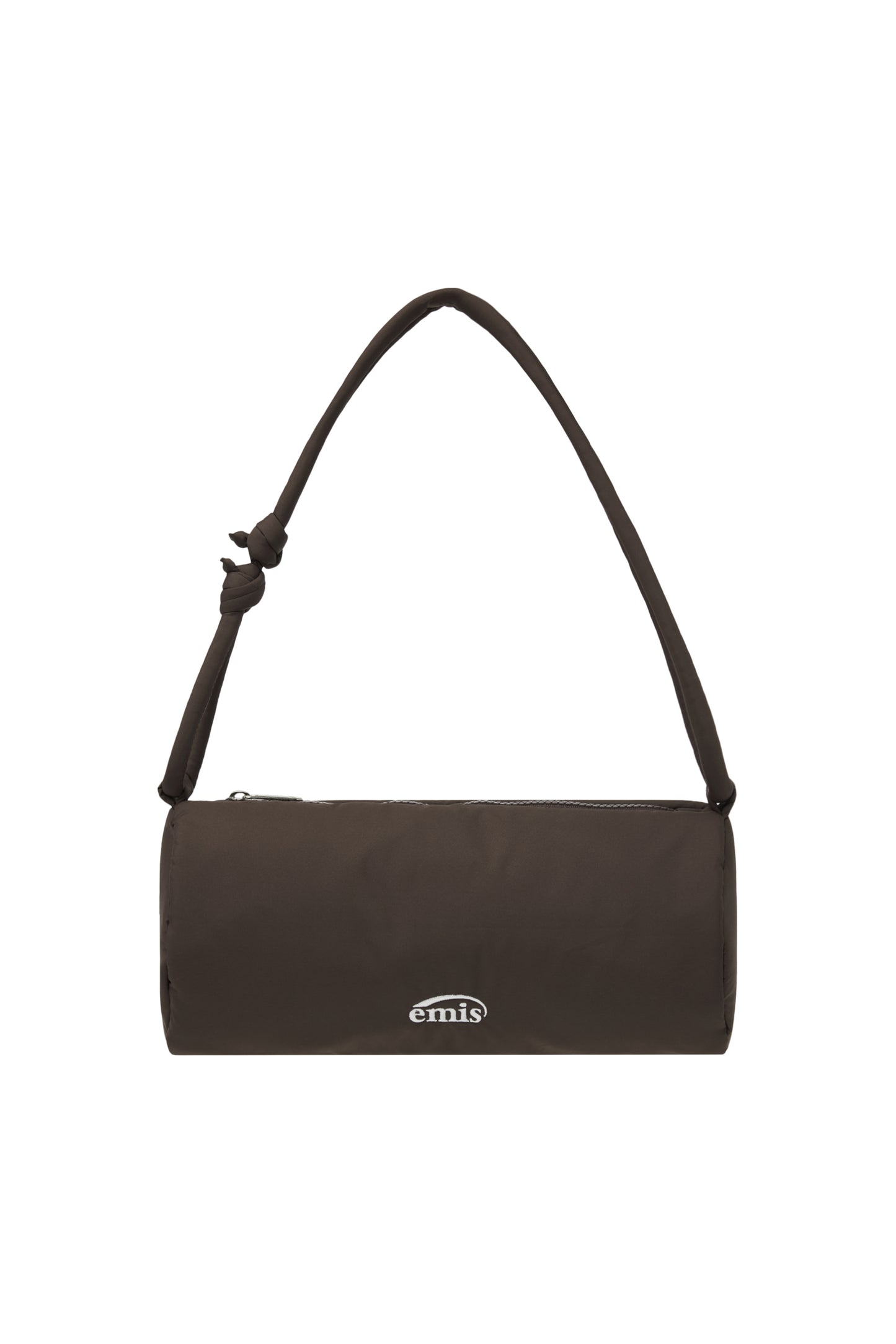 PUFFER BARREL BAG-BROWN