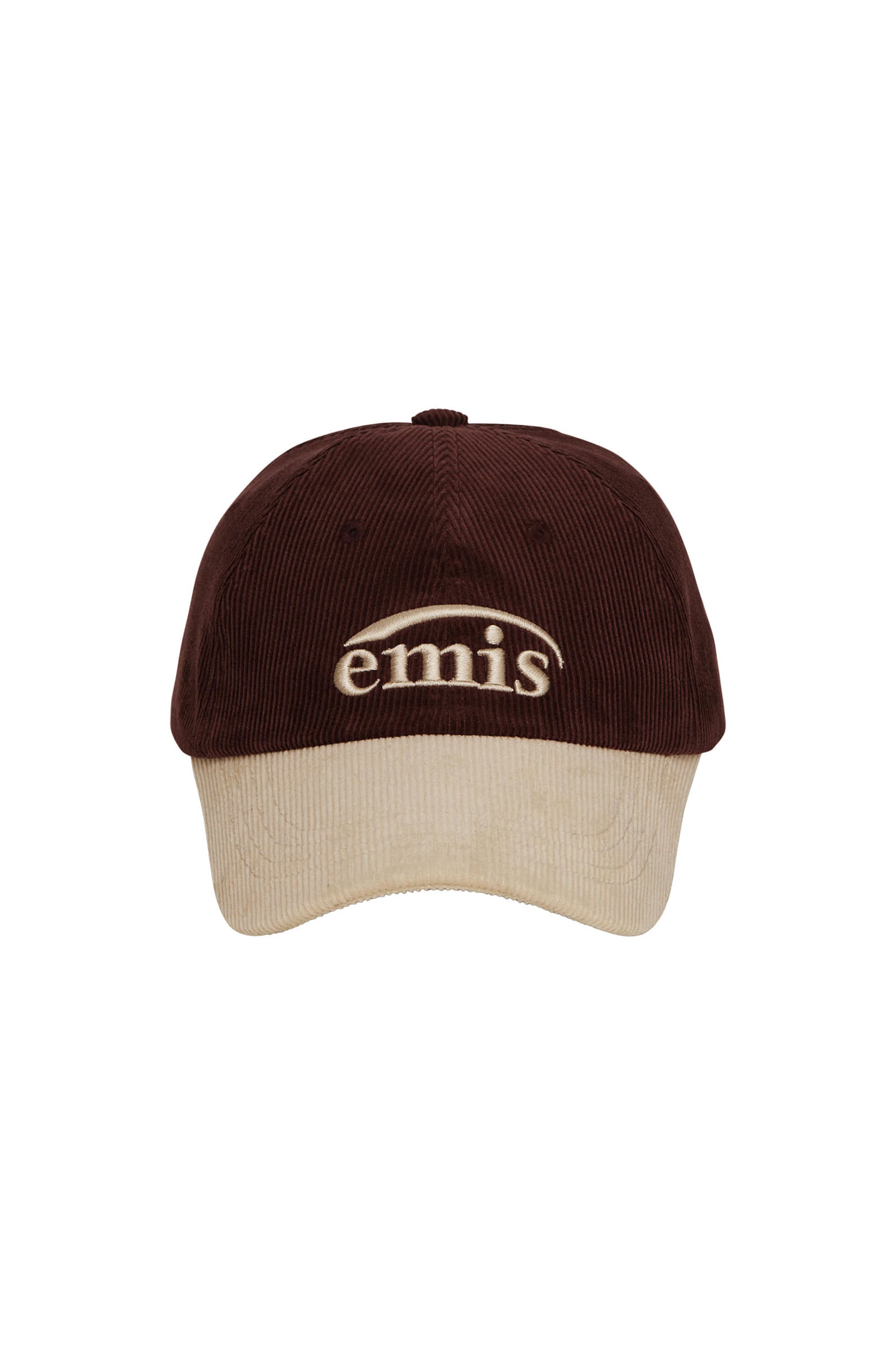 CORDUROY TWO-TONE BALL CAP-WINE