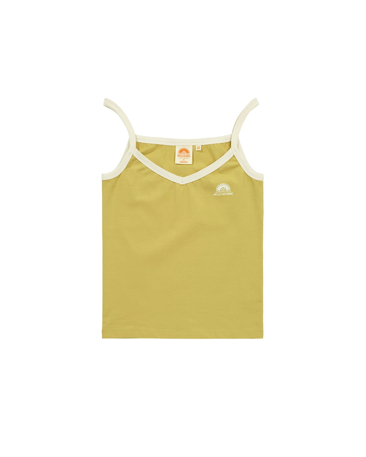 HS Color Line Sleeveless_Light Olive & White