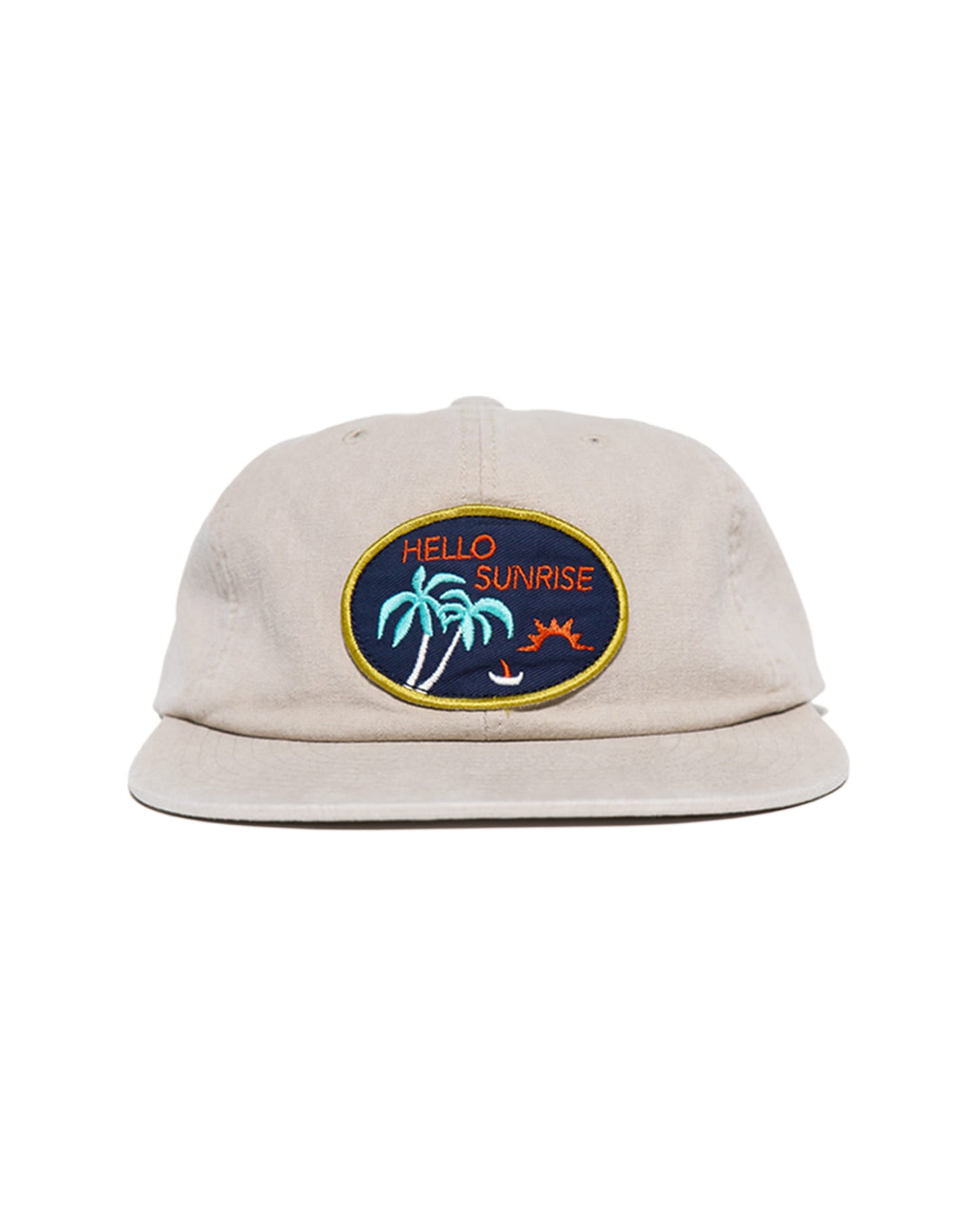 HS Palm Tree Wappen 6Panel Cap_Beige