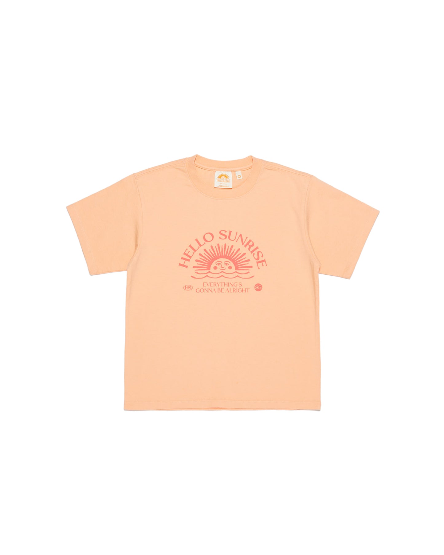 HS Arch Logo Baby Tee (W)_Peach