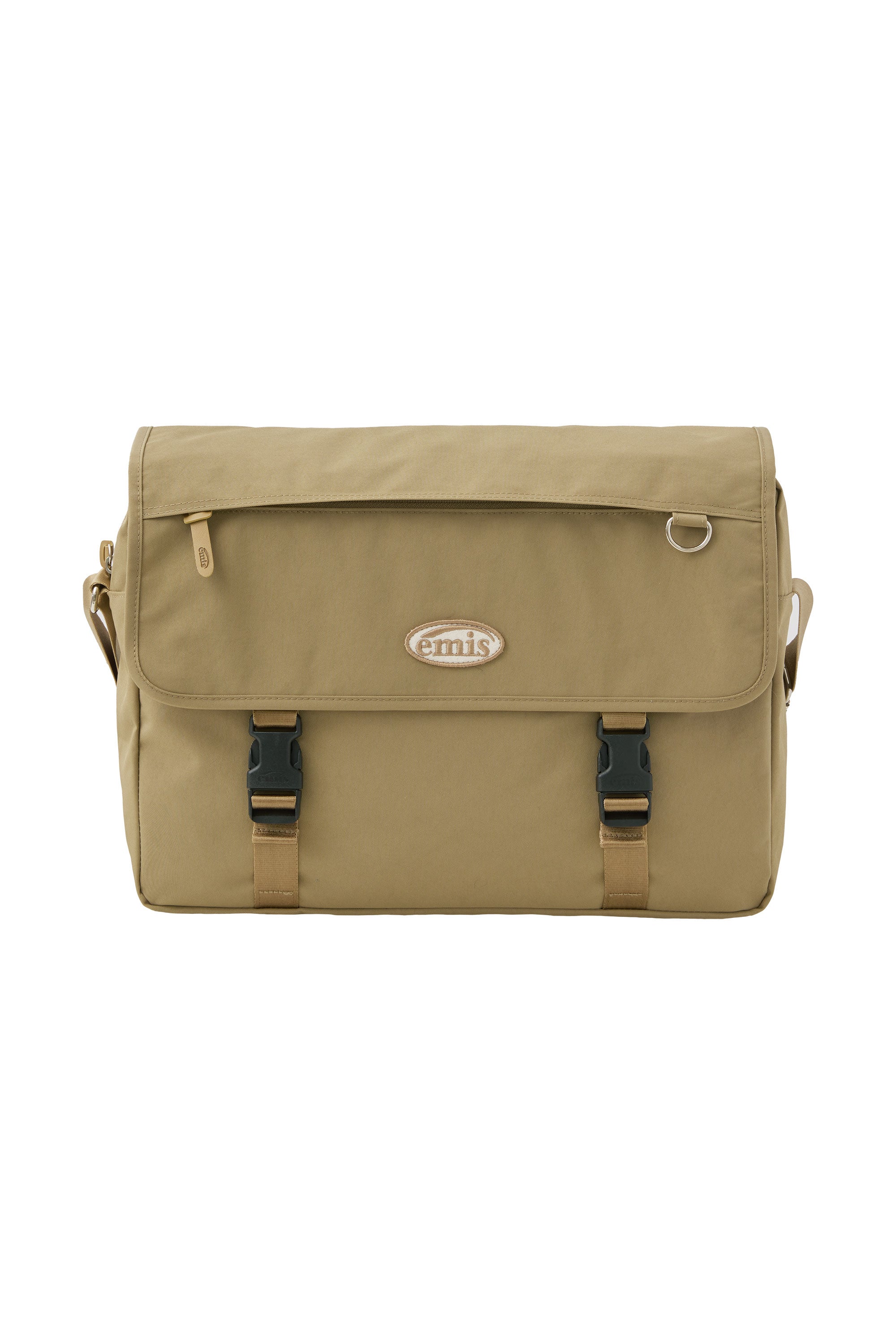 NYLON MESSENGER BAG-BEIGE