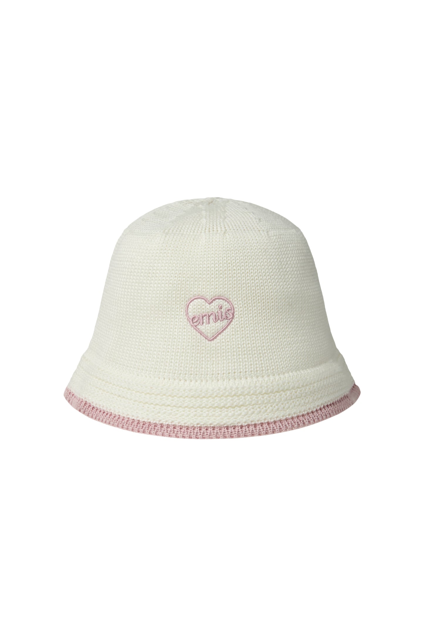 HEART KNIT HAT-IVORY
