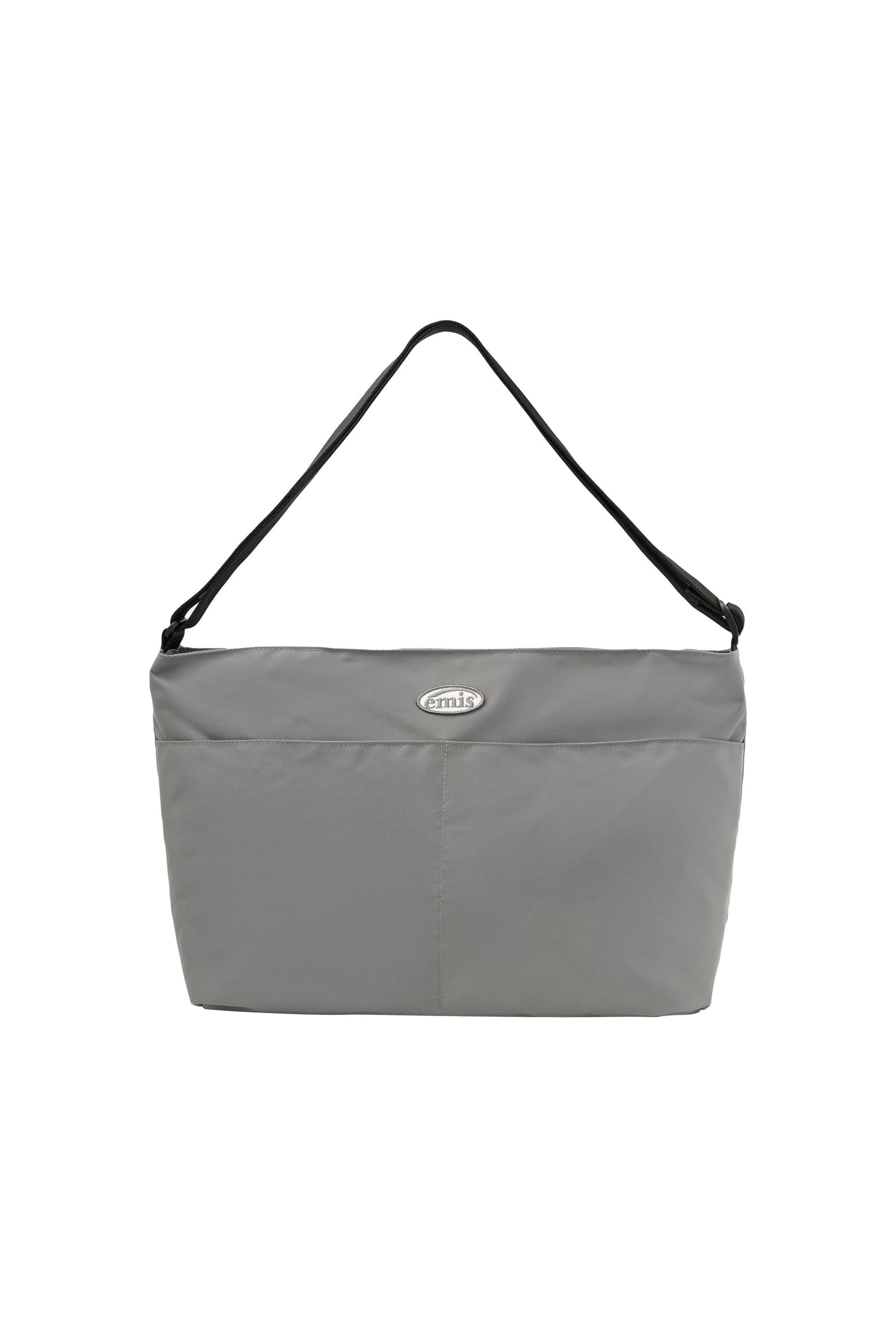 NYLON CROSSED BODY BAG-GRAY