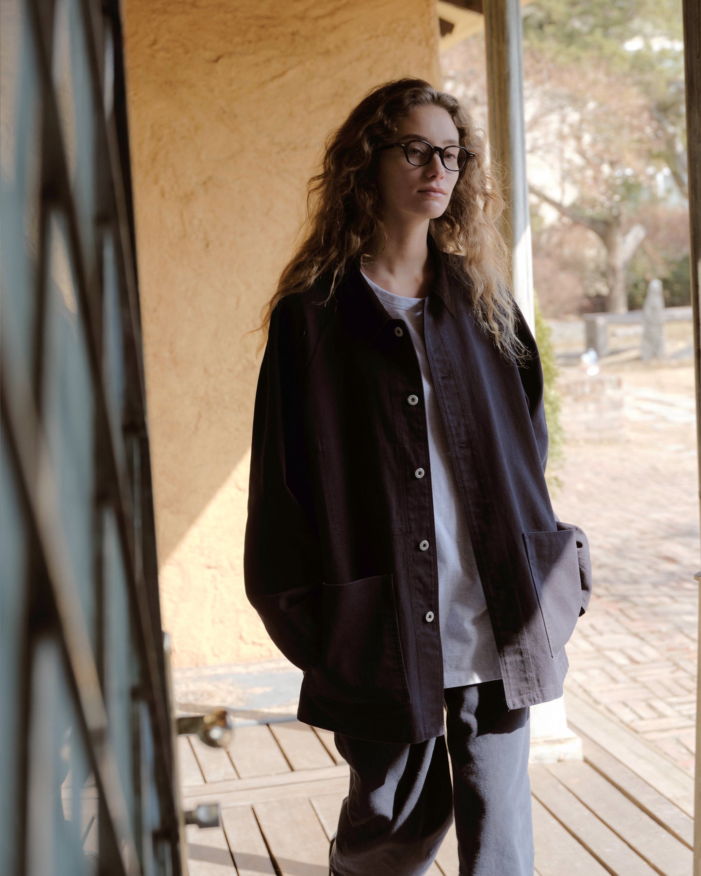 Washed VTG Work Jacket_Navy