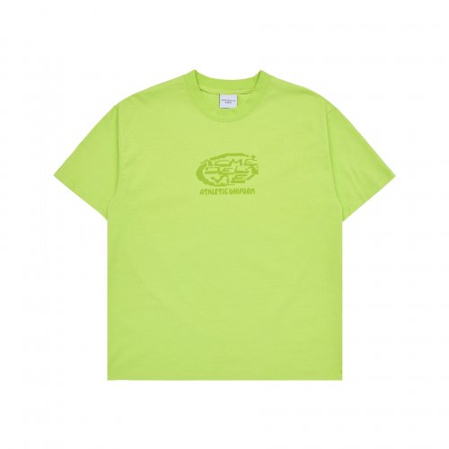 CIRCLE PIXEL LOGO SHORT SLEEVE T-SHIRT LIME