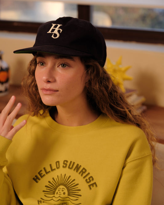 HS Logo Relaxed Fit 5panel Cap_Navy