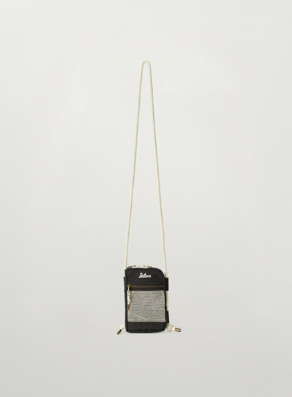 Satur Net Pocket Travel Cross Bag - Dark Brown