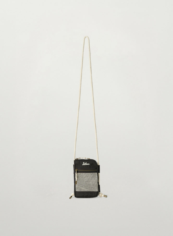 Satur Net Pocket Travel Cross Bag - Dark Brown