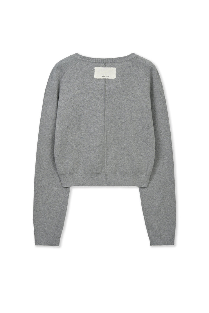 Matinkim Raglan Sleeve Knit Pullover IN Grey