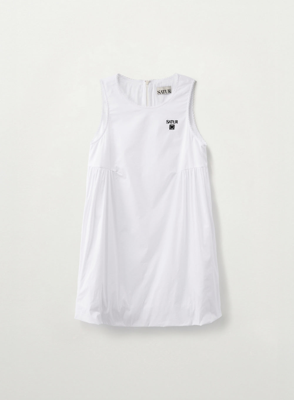 Satur (W) Balloon Sleeveless One-piece - White
