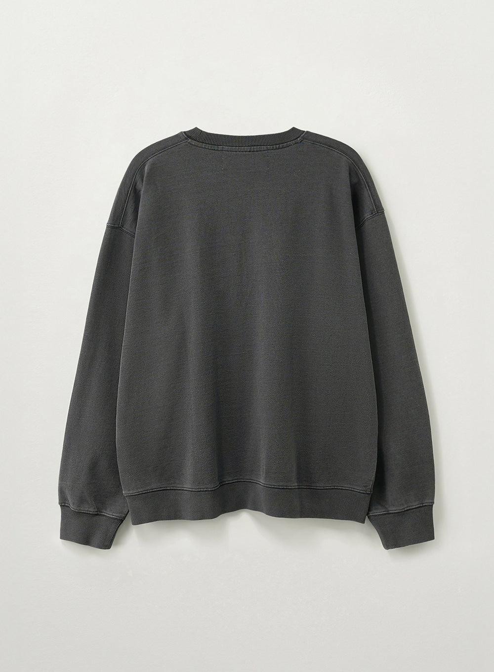 Satur Denim Like Washed Sweatshirt - Black